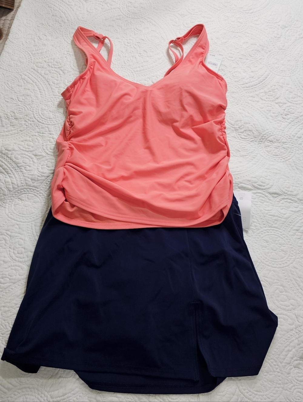 Lands End Womens 2 Piece Swimsuit  10/12